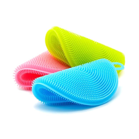 Dish Washing Silicone Sponge Kitchen Scrubber Dish Washing Silicone Sponge Kitchen Scrubber