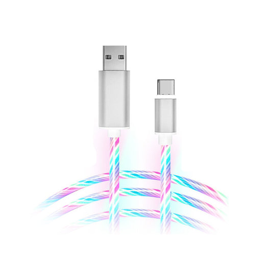LED Light Glowing Lightning USB Cable