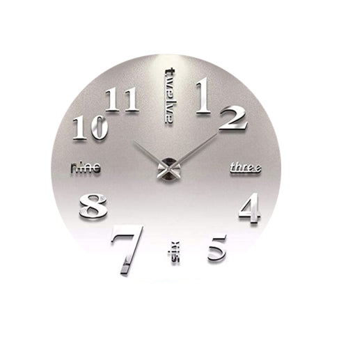 3D Frameless Wall Clock