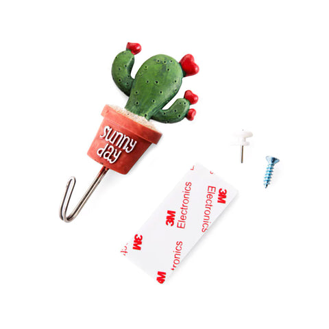 Cactus Wall Adhesive Hook Holder Cactus Wall Adhesive Hook Holder