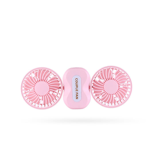 Couple Fan Dual Motor Rotatable Charging Fan