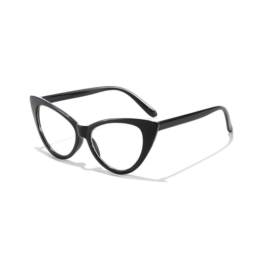 Cat eye sleek style frame glasses