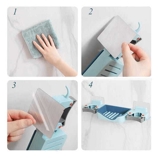 3 in 1 Brush Soap Mop Rack