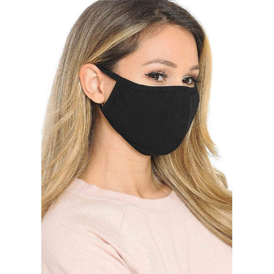 Cotton Washable Reusable Black Face Mask