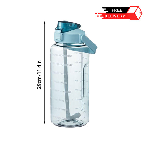 Transparent Trendy Water Bottle - 2000 ml Capacity Transparent Trendy Water Bottle - 2000 ml Capacity