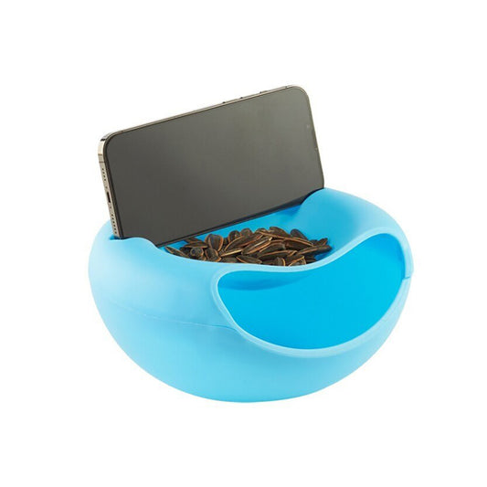 Dropship Creative Shape Lazy Snack Bowl Plastic Double Layers