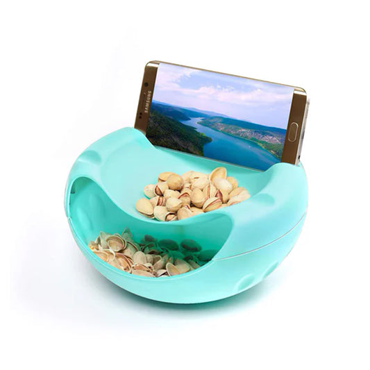 Dropship Creative Shape Lazy Snack Bowl Plastic Double Layers