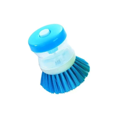 Scrub Kitchen Wash Tool Pot Dish Plastic Brush With Washing Up Liquid Soap Dispenser