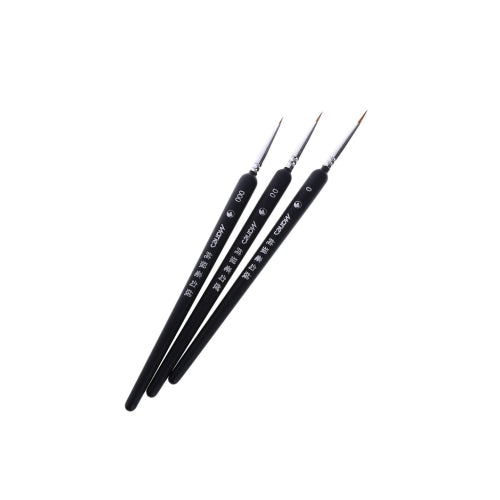 3Pcs Wolf Hair Brushes Set