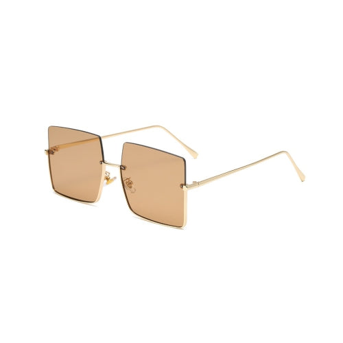 New Square Semi Rimless Sunglasses