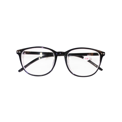 Black Frame Cat Eye Glasses -2.5