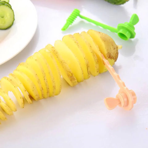 Mini Potato Carrot Spiral Slicer Kitchen Fruit Vegetable Cutter
