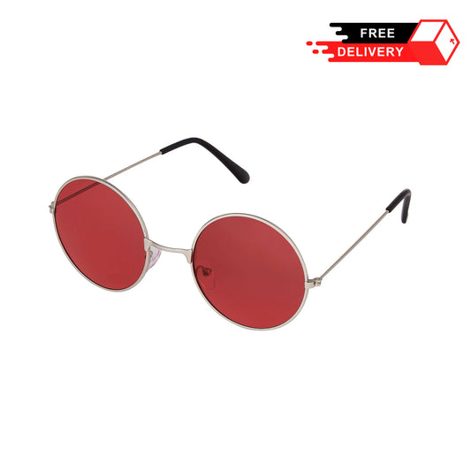 Retro Thin Frame Round Sleek Sunglasses