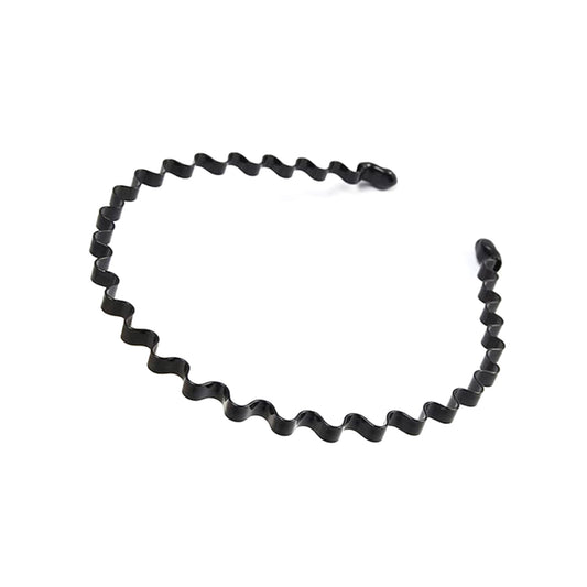 Unisex Sports Metal Hair Hoop Wave Headband