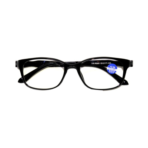 Black Frame Glasses +2.50