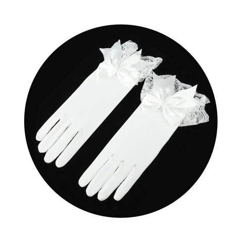 Breathable Soft Elegant Mesh Flower lady Gloves