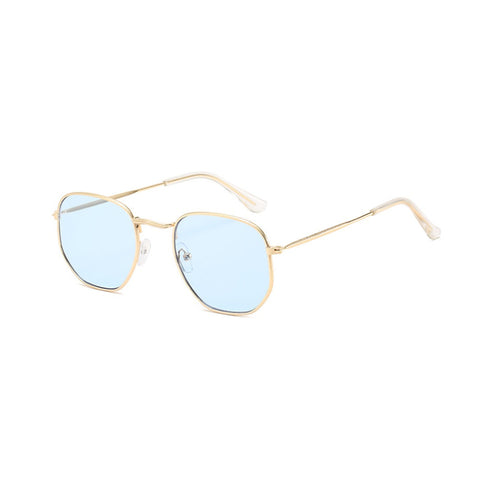 Man Classic Square Blue Glasses