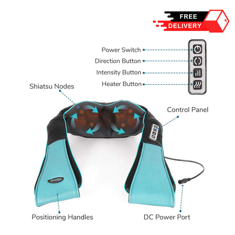 Electric Kneading Massager Invospa Shiatsu