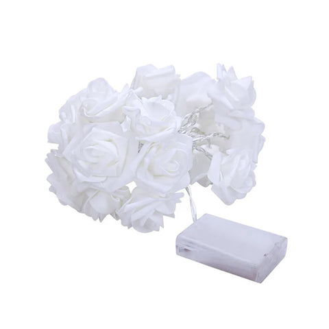 White Flower Multicolor Battery Operated Fairy Light