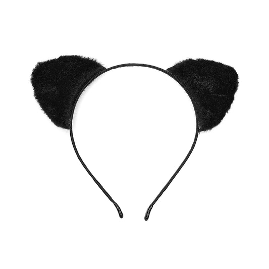 Partywear Cat Ear Black Headband For Lighter Hair