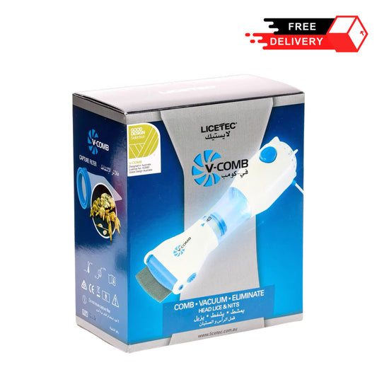 V Comb Vacuum Eliminate tool remove lice