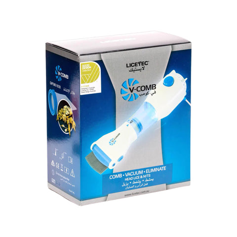 V Comb Vacuum Eliminate tool remove lice