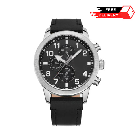 Multifunctional Black Dial Watch
