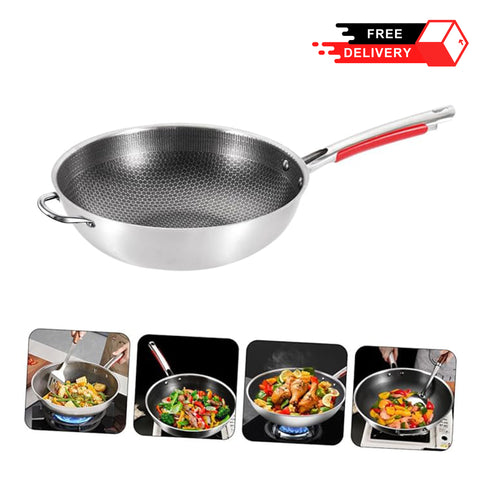 Super Non-Stick Deep Honeycomb Pan 30cm