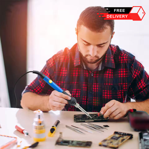 Mini Electric Adjustable Temperature Soldering Iron - 110V