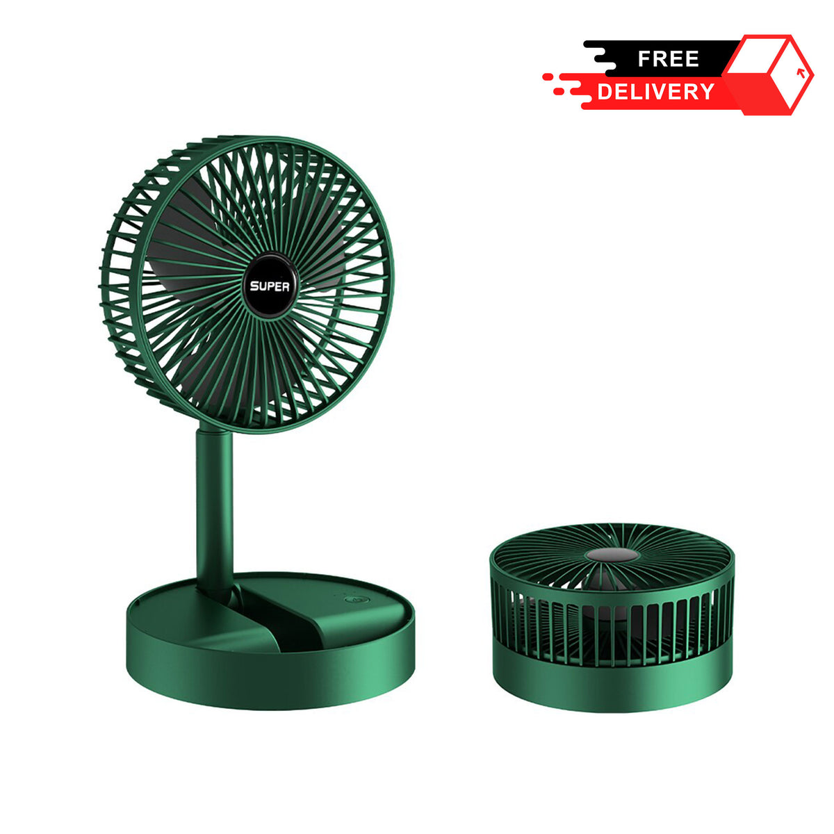 Portable Electric Mini Foldable Telescopic Fan
