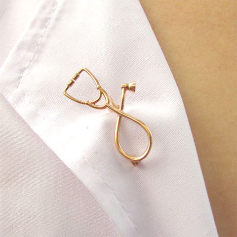 Stethoscope Brooch lapel Pin
