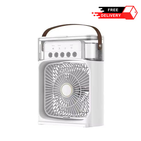 Air Conditioning Portable Fan with Mist Water and Fog Lights