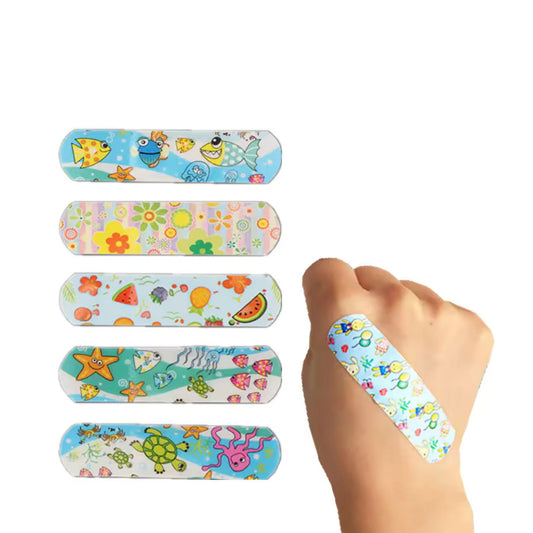 Waterproof Cartoon Wound Plaster for Kids - Pack of 60