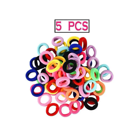 Colorful Girls Poni - Pack of 5