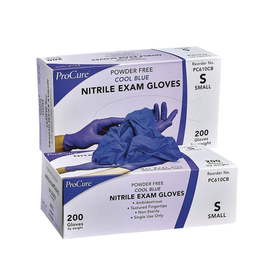 Disposable Gloves (Powder Free) - Blue Pack of 98