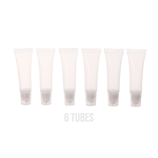 Lip Gloss Squeeze Tubes - Pack of 6