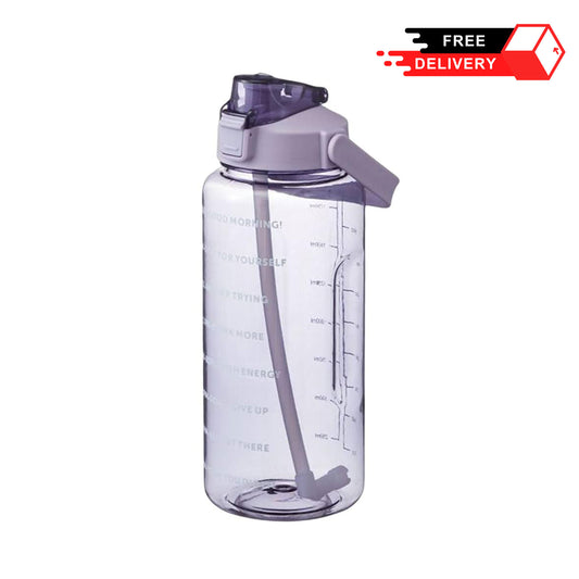 Transparent Trendy Water Bottle - 2000 ml Capacity
