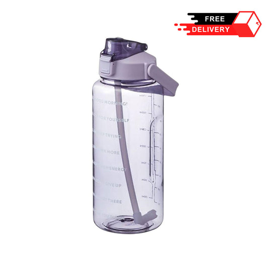 Transparent Trendy Water Bottle - 2000 ml Capacity