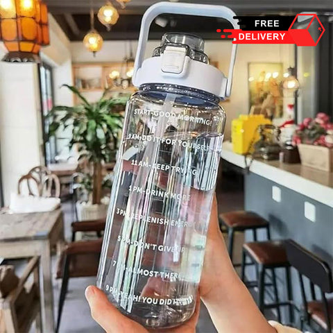 Transparent Trendy Water Bottle - 2000 ml Capacity
