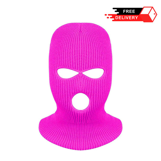 Face Cover Mask Neck 3 Hole Knitted Full