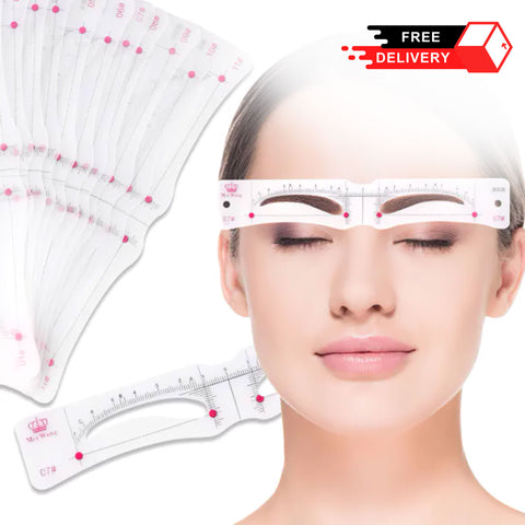 Silicone Eyebrow Grooming Shaper 12Pc's Set