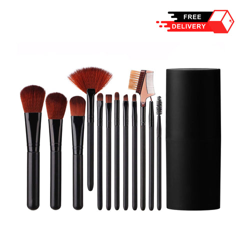 Makeup Brush Box - 12 Pcs