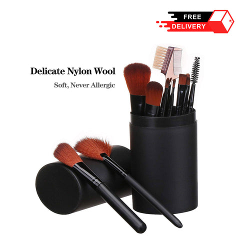 Makeup Brush Box - 12 Pcs