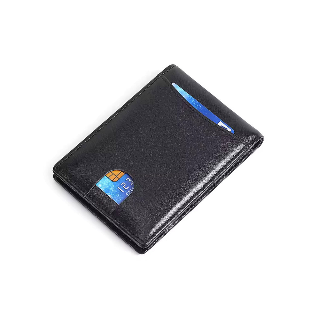 RFID Blocker Mini Leather Ultra-Thin Wallet