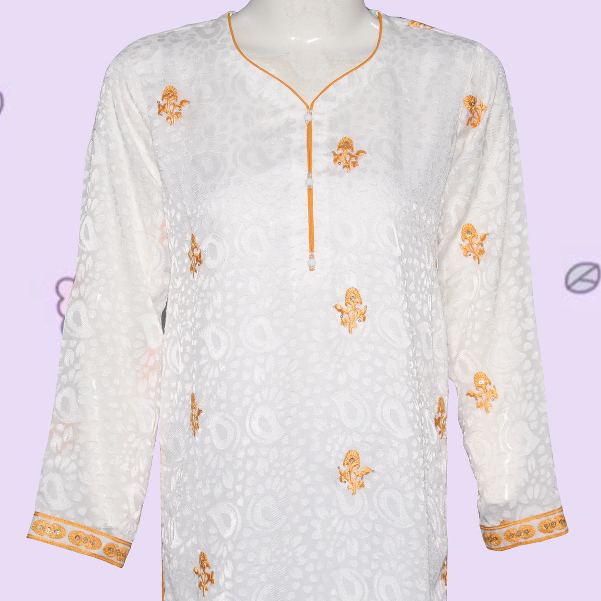 Kurti Patch & Piping design (0014) Embroider Net
