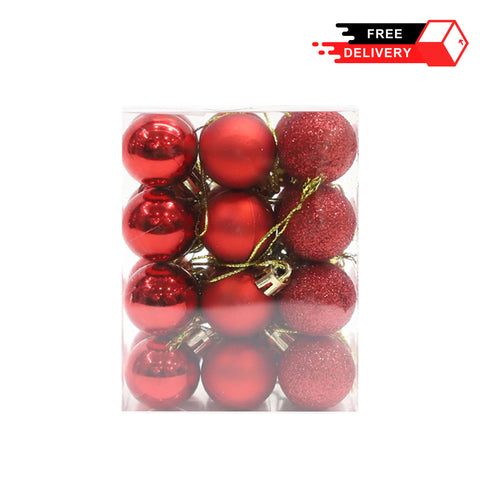 24 PCS Christmas Balls Tree Balls Ornaments Baubles