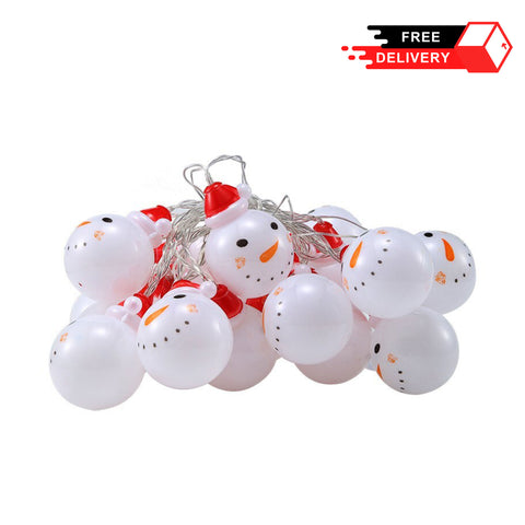 Snowman String Christmas Lights Decoration