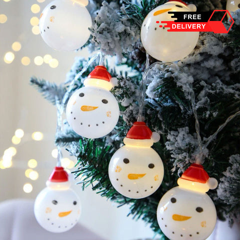 Snowman String Christmas Lights Decoration