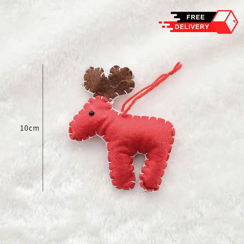 Christmas Tree Decoration Wool Felt Deer Decorations Pendant