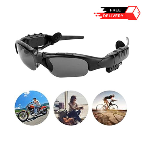 Smart Wireless Bluetooth Glasses with Built-In Earphones